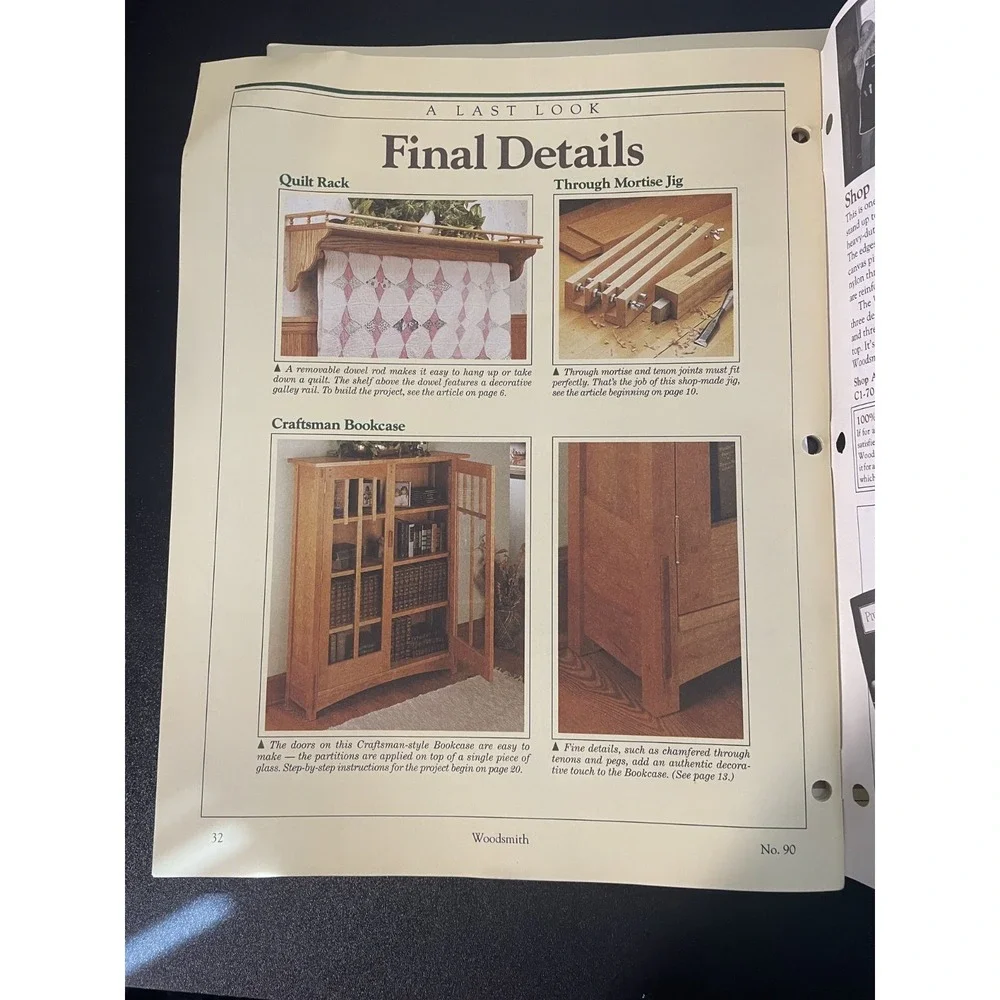 Woodsmith Woodworking Notes from the Shop Variety Lot (1993-1995)